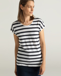 Compra Woman El Corte Inglés - Camiseta De Lino De Mujer Woman Weekend El  Corte Inglés Con Estampado De Rayas al mejor precio - Shoptize