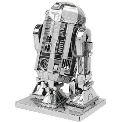 Star Wars- Maqueta de Metal 3D R2-D2, Color Plateado (Earth MMS250)