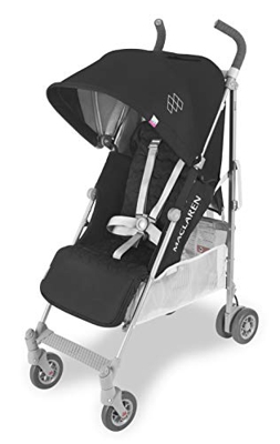 Maclaren Quest Silla de paseo - ligero, para recién nacidos hasta los 25kg, Asiento multiposición, suspensión en las 4 ruedas, Capota extensible con U