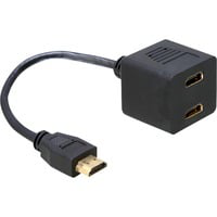 DeLOCK Adapter HDMI male to 2x HDMI female HDMI M 2 x HDMI F adaptador de  #0569 precio