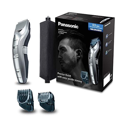 Panasonic ER-GC71-S503 Recortadora recargable de cabello/Corta pelos (39 longuitudes (0,5mm- 20 mm en pasos de 0,5mm/ 0,5mm sin peine), 2 peines, 100%