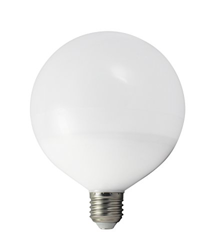 Bombilla tipo globo LED E27 15W 827, blanco cálido en oferta