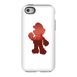 Funda móvil Nintendo Super Mario Silueta Mario para iPhone y Android - iPhone 5C - Carcasa doble capa - Mate en oferta