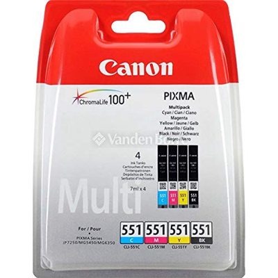 Cartucho CANON  CLI-551 Multipack IP7250/MG5450