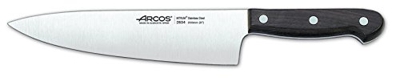 Cuchillo  de cocinero Arcos Palisandro  263400 de acero inoxidable Nitrum y mango de madera de Palisandro con hoja de 20 cm, y Funda Hoja