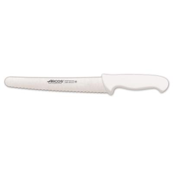 Cuchillo de pastelero Arcos Colour - Prof  293224  de acero inoxidable y mango ergonómico - Blanco características