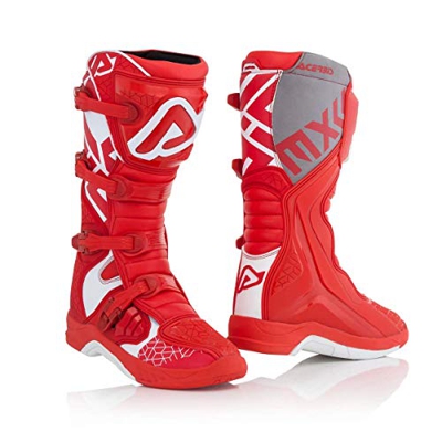 Acerbis X-Team Botas de Motocross Blanco Rojo 44