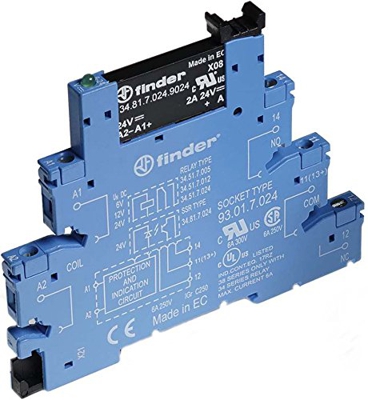 FINDER 38.81 RELE Modular E/24Vdc S/24VDC CARRIL