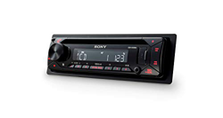 Receptor de CD Sony Cdx-g1300u Para Coche USB Negro/rojo Pantalla LCD AmplificaciĂłn 4 Salidas de 55w Extra Bass precio
