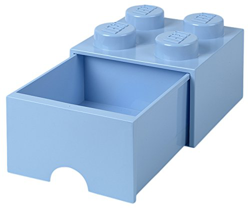 Ladrillo de almacenamiento LEGO (4 espigas) - 1 cajón - Azul real precio