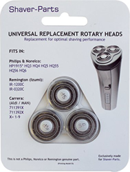 Shaver-Parts Shaving Heads - Paquete de 3 cabezales para afeitadoras Philips, c características