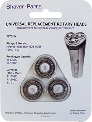 Shaver-Parts Shaving Heads - Paquete de 3 cabezales para afeitadoras Philips, c