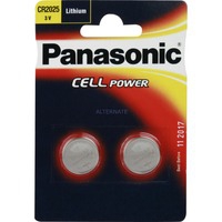 Panasonic CR2025/DL2025 3V Batería Litio Pack de 2