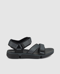 Clarks - Sandalias De Hombre De Color Negro Con Cierre De Velcros características