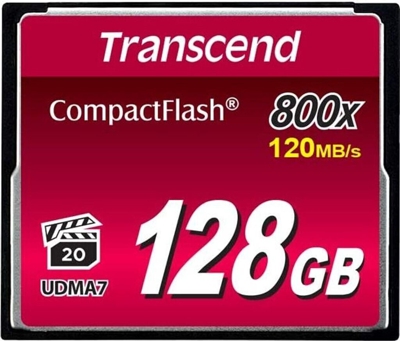Transcend CompactFlash 128GB 800X (TS128GCF800)