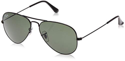 Ray-Ban Aviator Large Metal, Gafas de Sol Unisex Adulto, Negro (Black/Green), 58 precio