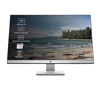 27q pantalla para PC 68,6 cm (27") Quad HD LED Plana Mate Negro, Plata, Monitor LED