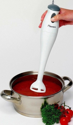 AXB986 licuadora Batidora de inmersión Gris, Blanco 170 W, Batidora de mano