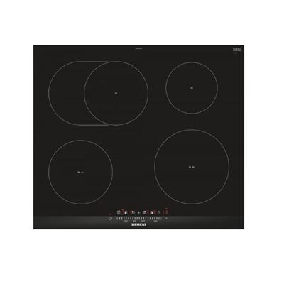 Siemens EH675FFC1E Integrado Inducción Negro, Acero inoxidable hobs