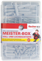 Fischer MEISTER-BOX mit Dübel SX+Schrauben (160 Teile) - 513777 en oferta