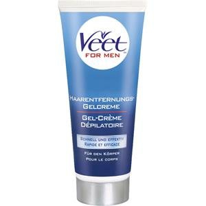Veet For Men Gel crema depilatoria Piel normal - Pack de 6x200 ml Total: 1200 ml