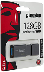 DataTraveler 100 G3 unidad flash USB 128 GB USB tipo A 3.0 (3.1 Gen 1) Negro, Lápiz USB precio