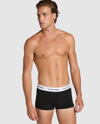 Calvin Klein - Pack Tres Boxers De Punto De Hombre Negros