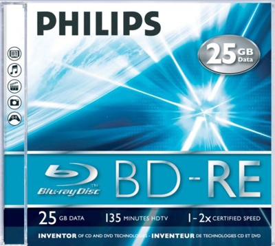 Philips BD-RE BE2S2J01F  5 Disco de alta densidad