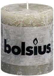 Bolsius Vela del Pilar Rústica 80 x 68 mm 6 Piezas Guijarro Gris precio