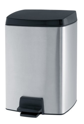 Brabantia Rectangular Pedal Bin 10 L Matt Steel