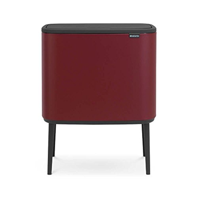 Brabantia Bo Touch Bin 23 L & 11 L Mineral Windsor Red