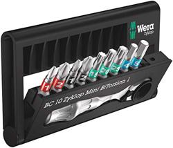 Wera Tools BC 10 Zyklop Mini BT 1 punta de destornillador 10 pieza(s) - Puntas de destornillador (10 pieza(s), Hex (imperial),Phillips,Pozidriv,Torx,  características