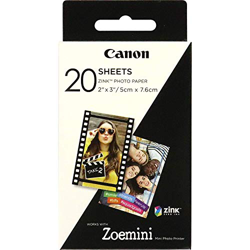 Canon Zink Zp-2030 - Hojas de papel fotográfico ,20 unidades, compatible c #1352 precio