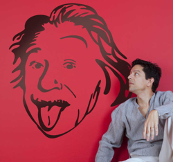 Vinilo decorativo Einstein lengua características