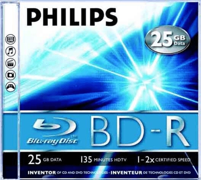 Philips BD-R BR2S6J05C  5 BD-RE vírgenes