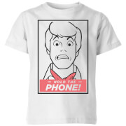 Scooby Doo Hold The Phone Kids' T-Shirt - White - 5-6 años - Blanco precio