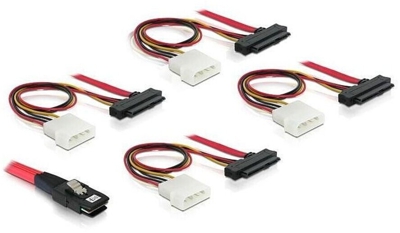 mini SAS x4 (SFF-8087) to 4x SAS Cable, 1m