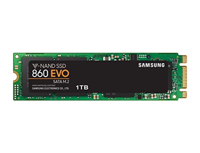 (TG. 1 TB) Samsung MZ-N6E1T0BW SSD 860 EVO M.2, 1T, 2.5" SATA III, Verde/Nero - 