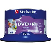 DVD+R Wide Inkjet Printable No ID Brand 4,7 GB 50 pieza(s), DVDs vírgenes características