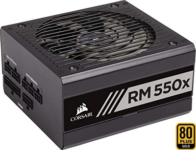 Corsair RM550x - Fuente de alimentación (Totalmente Modular, 80 Plus Gold, 550 W, EU) Negro