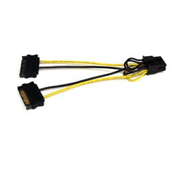 StarTech SATPCIEX8ADP - Cable Adaptador de alimentación, SATA a Conector Hembra de 8 Pines PCI-e, 15 cm características