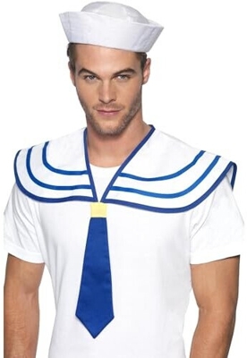 Corbata y cuello de marinero