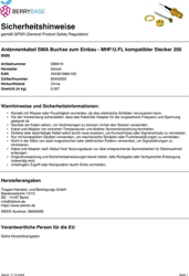 88419 conector I-PEX M / SMA F Gris, Cable en oferta