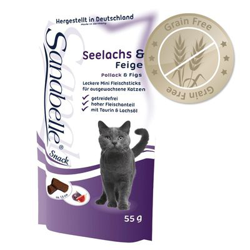 Sanabelle Cat-Stick sin cereales con abadejo e higos - Pack % - 3 x 55 g características