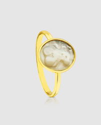 Tous - Anillo Camee De Oro Con Nácar características