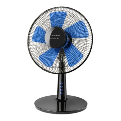 Taurus - Ventilador De Mesa Boreal 12 Elegance Con 5 Aspas Negro-Azul