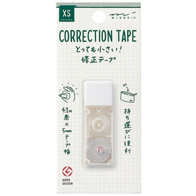 Midori - Mini Cinta Correctora XS Blanca