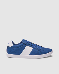 Green Coast - Zapatillas De Lona De Hombre De Color Azul Con Detalle Franja Lateral en oferta