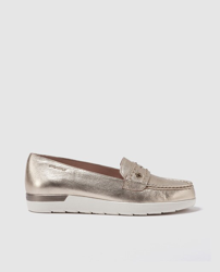 Stonefly - Mocasines De Mujer De Piel Oro, precio y características -  Shoptize