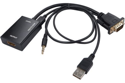 Cable video Temium Convertidor VGA en HDMI